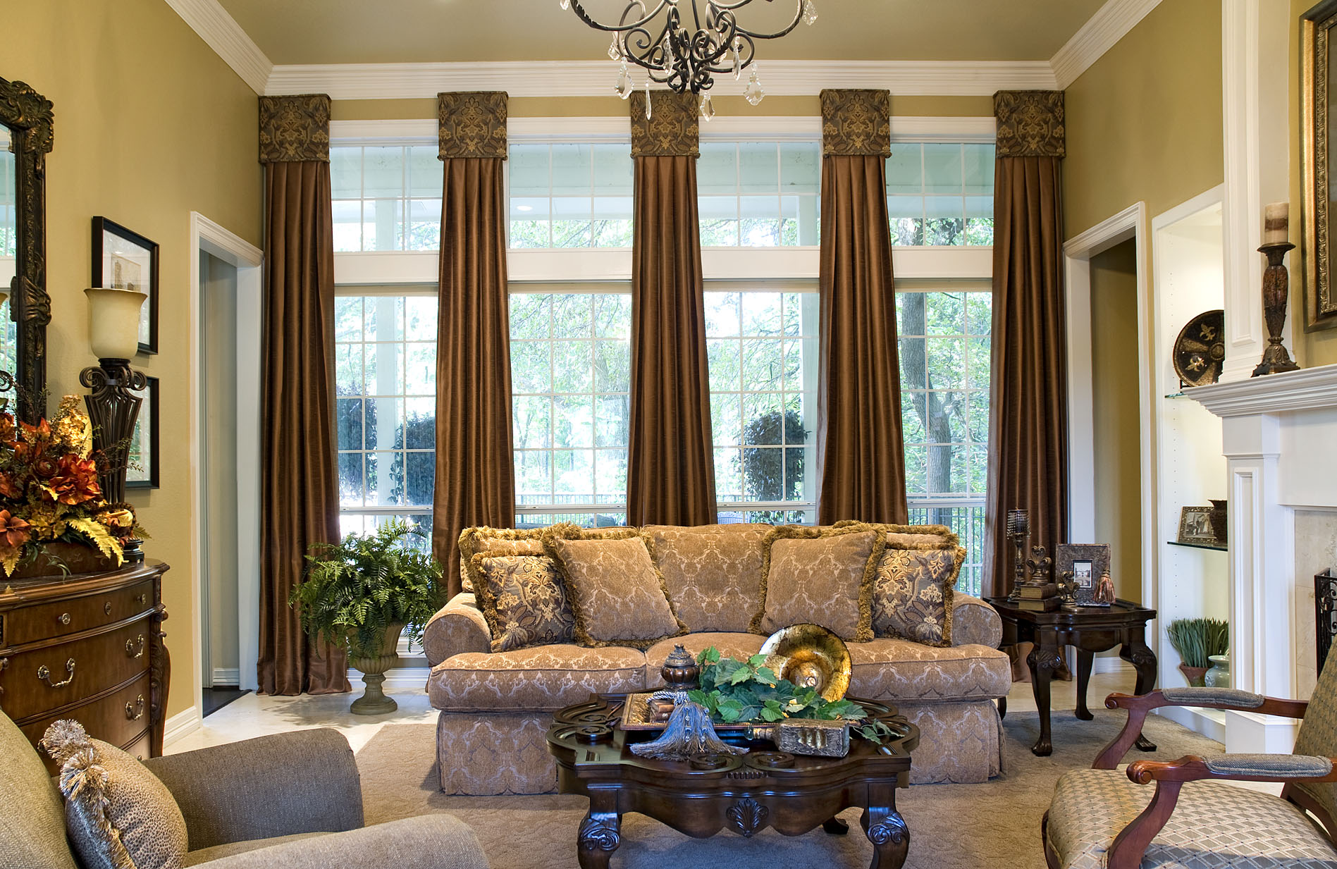 luxury curtain design for living room