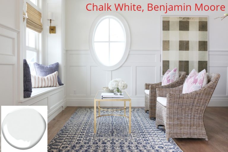 Benjamin Moore Chalk White Bathroom Vanity
